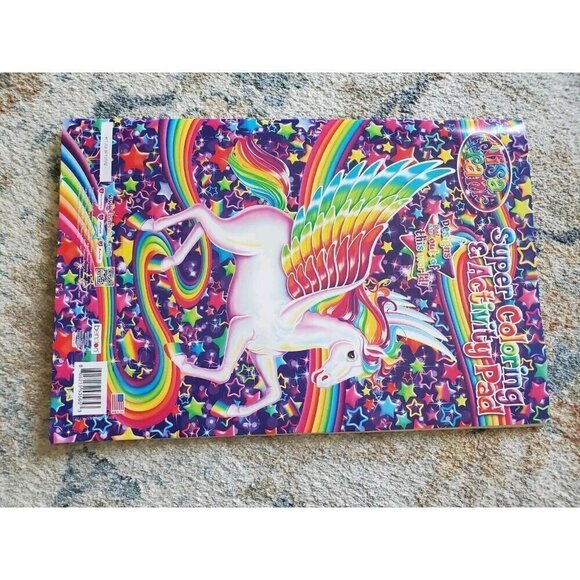 Lisa Frank Large Super Coloring & Activity Pad Book 16" x 11" 64 pgs Brand New - Picture 2 of 9